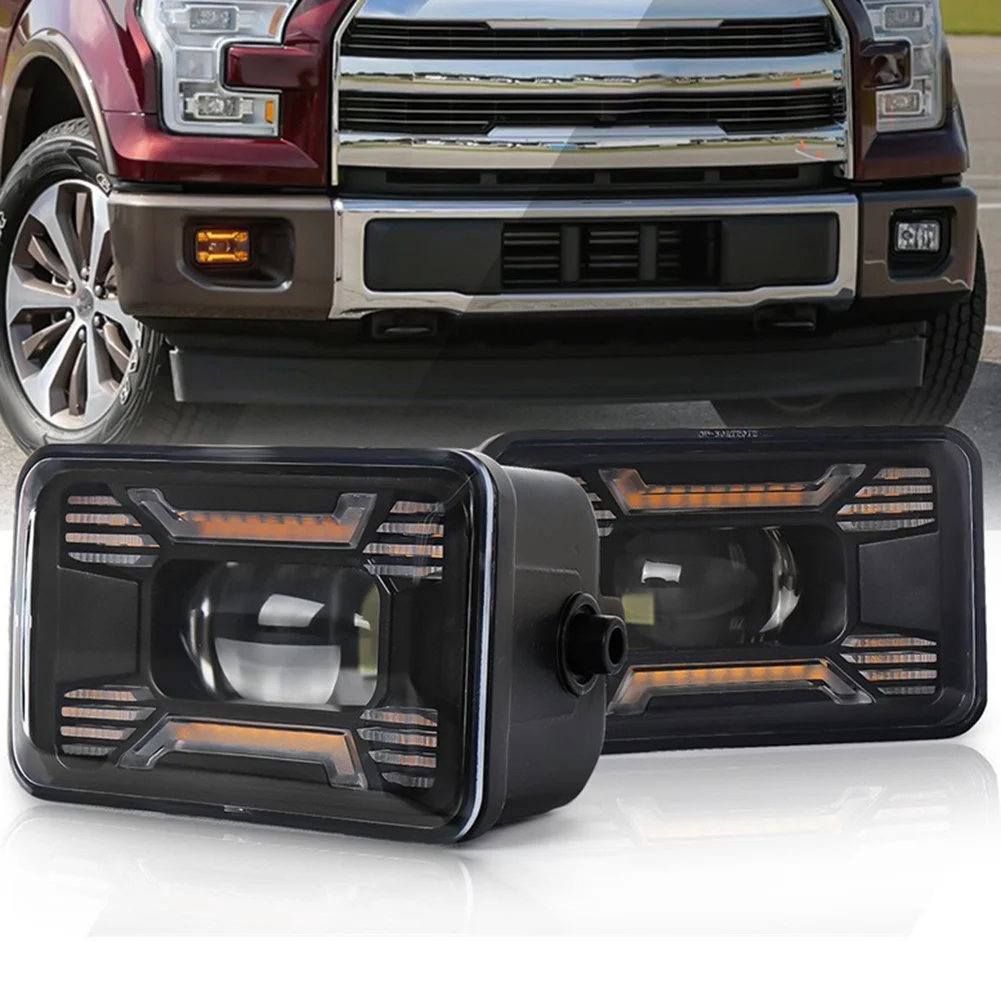 LED Fog Lights Fog Lights Assembly for Ford F150 Fog Lights with Turn Signal, LED Front Bumper Fog Lamps