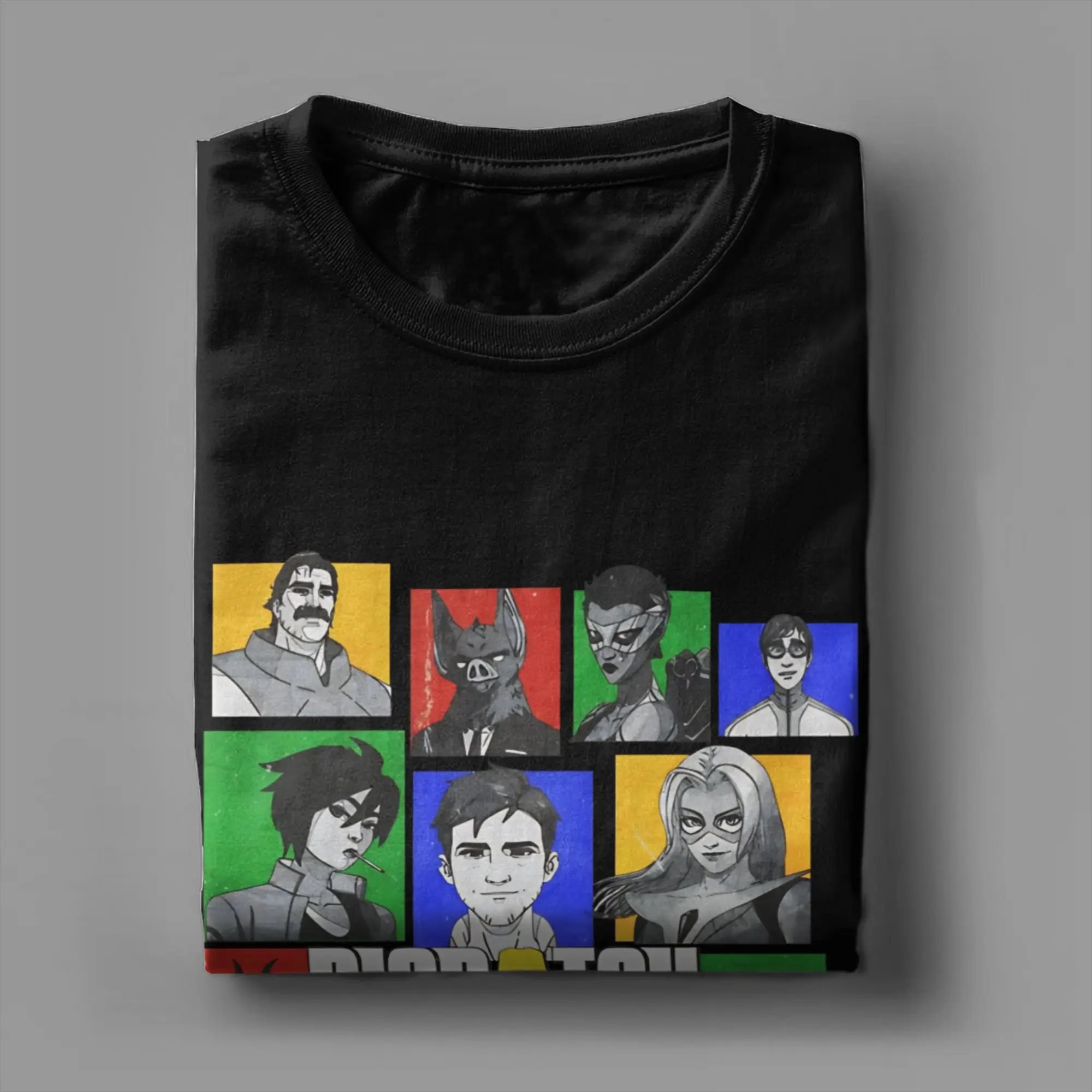 إرسال لعبة الكولاج الرجال تي شيرت مضحك تيز قصيرة الأكمام الياقة المستديرة تي شيرت القطن الخالص هدية فكرة القمم #4