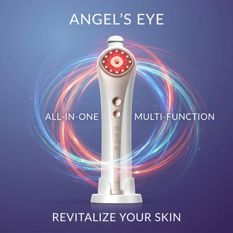 

4 In 1 Facial Device LED Light Therapy Skin Rejuvenation EMS Microcurrent Face Massager For Anti Aging Wrinkles Acne Hydration