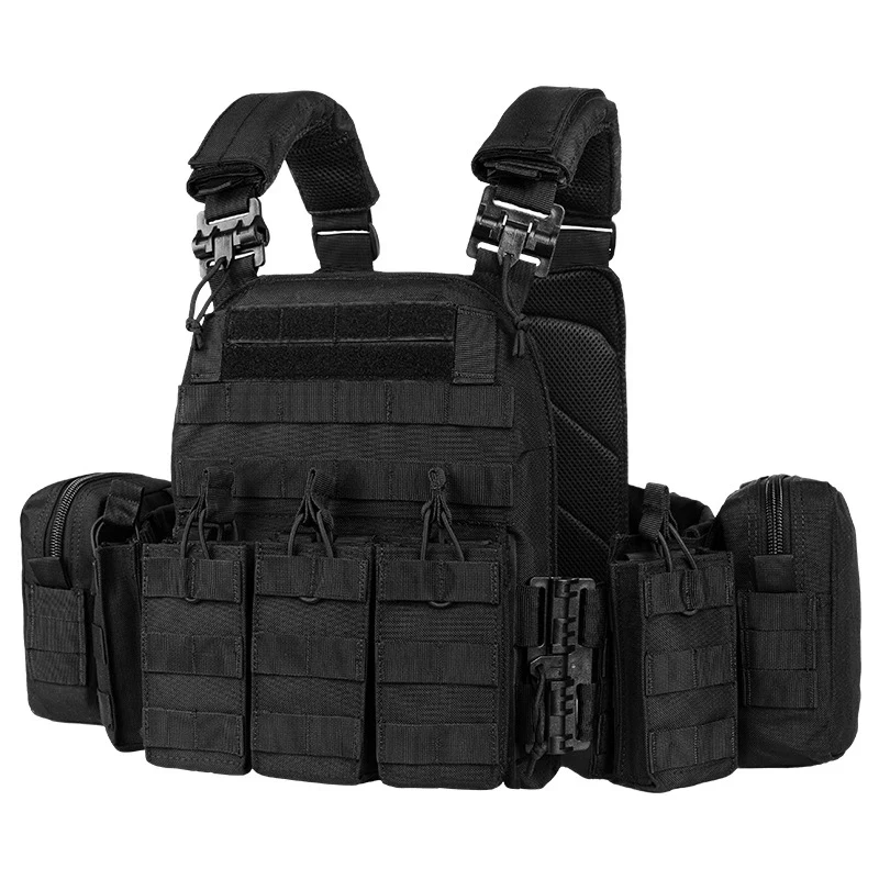 YAKEDA 6094 1000D Nylon quick-break lightweight hunting Tactical lightweight hanging chest vest black