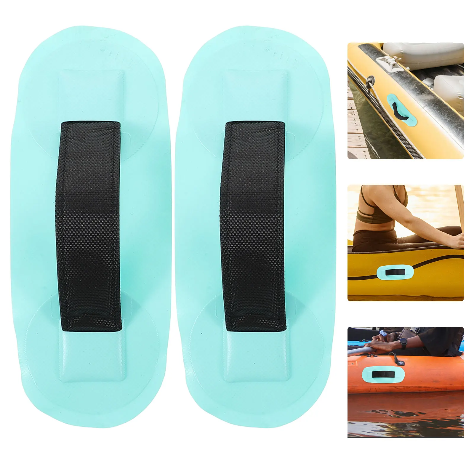 

2pcs Universal Heavy Duty Strap Handle Patches Replacement For Inflatable Boats Kayaks Canoes Sup Paddleboards Surfboards Carry