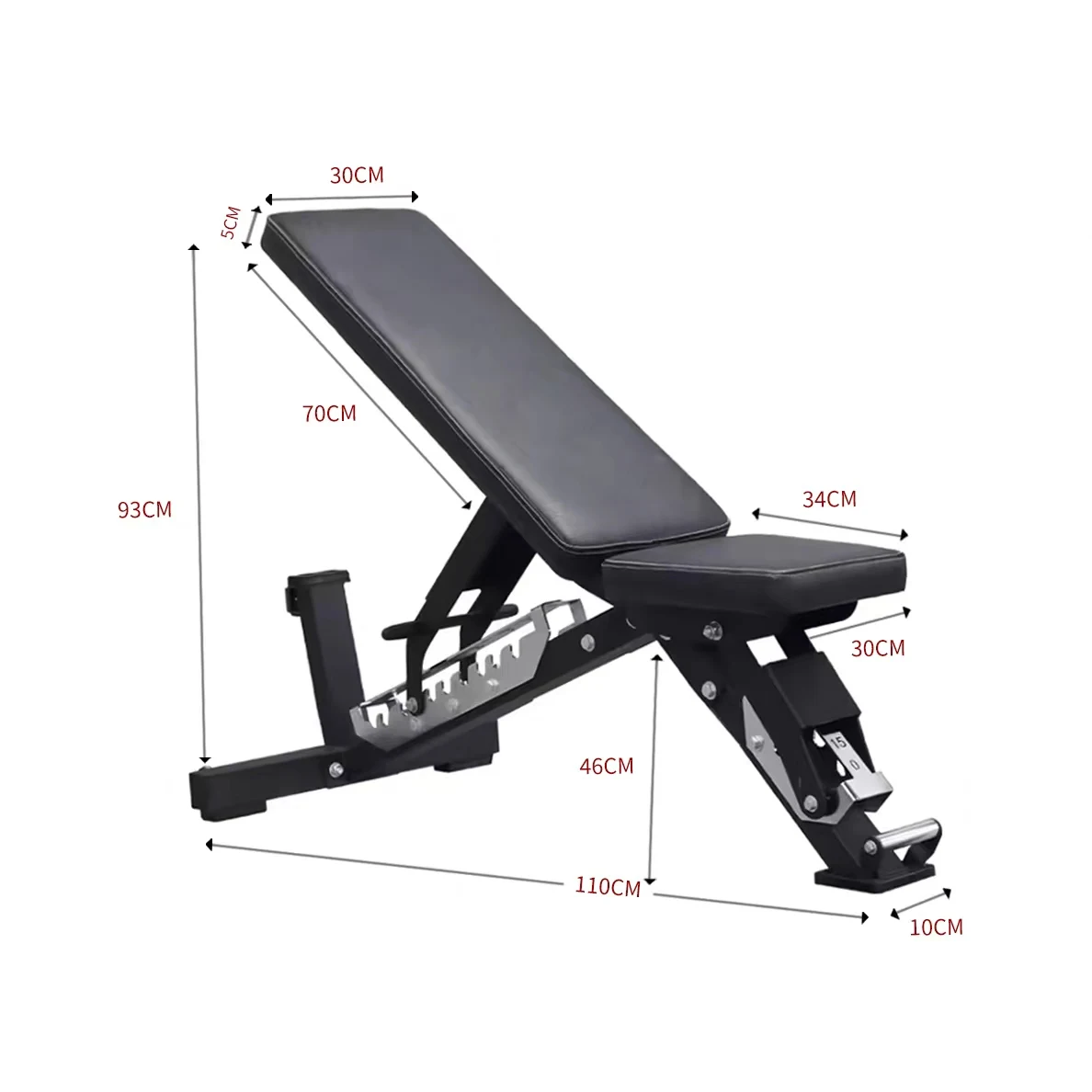 Hot Selling Multifunctional Commercial Fitness Gym Equipment adjustable dumbbell bench