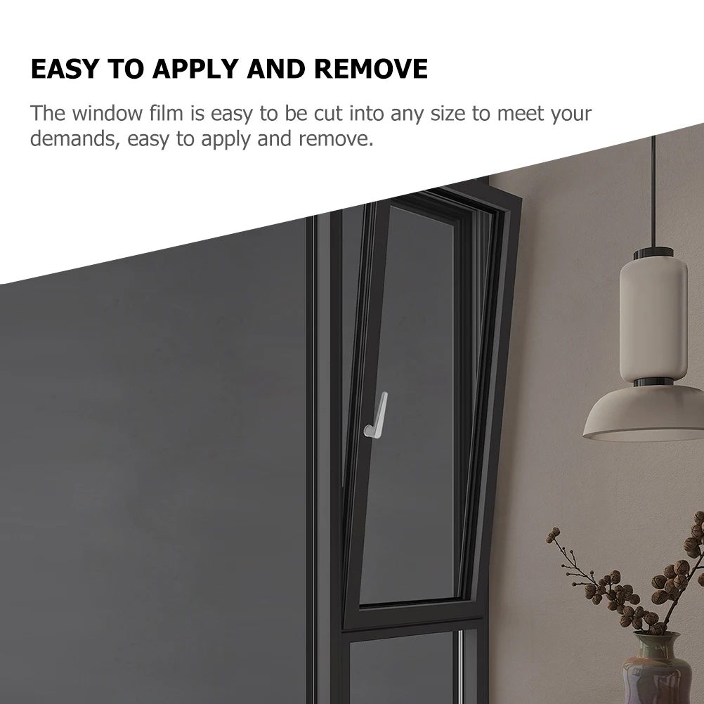 

Window Blackout Film Pet Sun Blocking Privacy Film Easy Apply Remove Uv Protection Block Outside View for Home Office Window