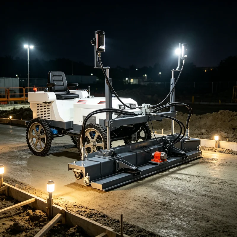Light Weight Laser Leveling Machine Easy Transport Concrete Screed For Mobile Construction Works Use