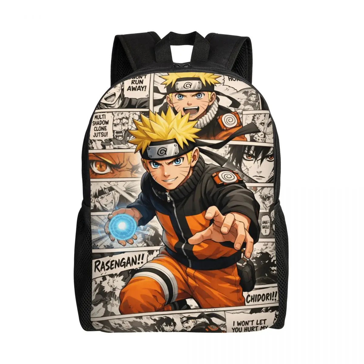 

Персонализированный рюкзак с изображением Узумаки Наруто, модный рюкзак для мужчин и женщин, школьная сумка для колледжа