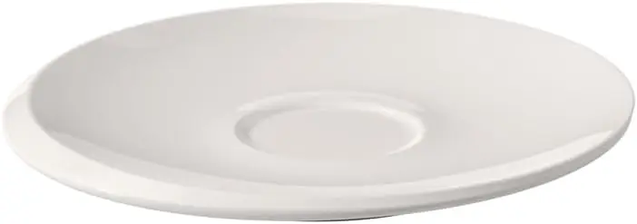 Villeroy & Boch - NewMoon saucer for coffee cup, beautifully shaped, decorative saucer made from premium porcelain, dishwasher s