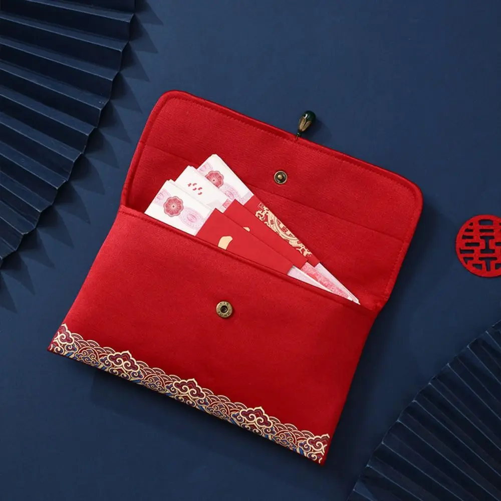 Brocade Wedding Lucky Pocket Spring Festival. Chinese Style Embroidery HongBao New Year's Blessing Bag