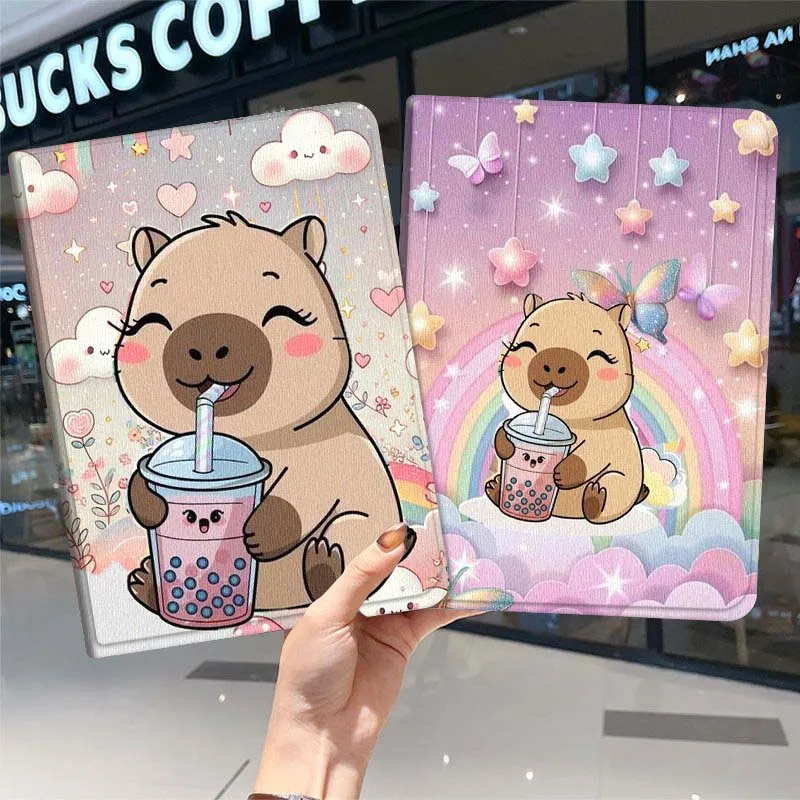 

Capybara Popular Art Cartoon For Samsung Galaxy Tab A7 A A8 A9 A11 S6 S11 10.1 10.4 10.5 Inch Lite PLus Soft Tablet Case Gift