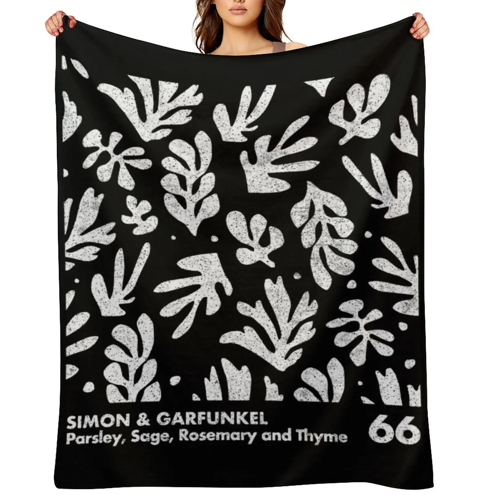 Simon & Garfunkel _ Persley, salvia, romero y tomillo manta suave sofás a cuadros mantas cálidas y ponderadas