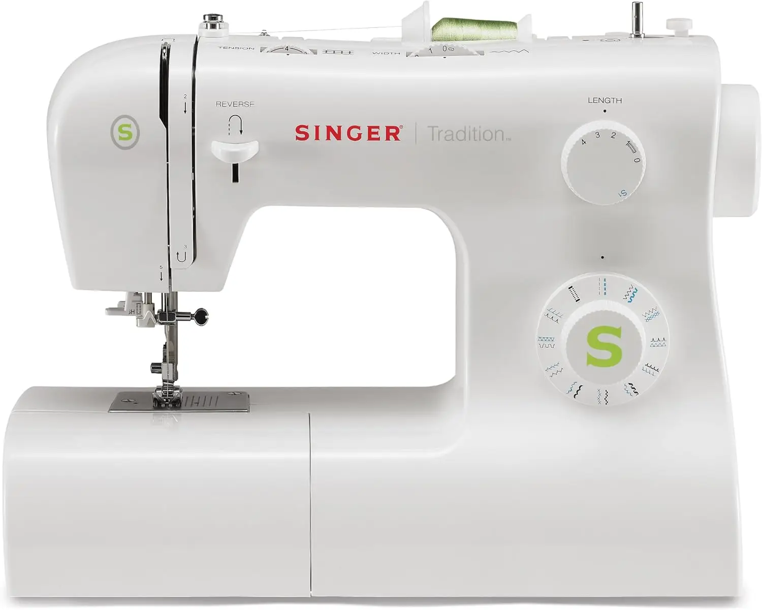 SINGER | Tradition 2277 Sewing Machine including 23 Built-In Stitches, Automatic Needle Threader, Snap-On Presser Feet, Automati