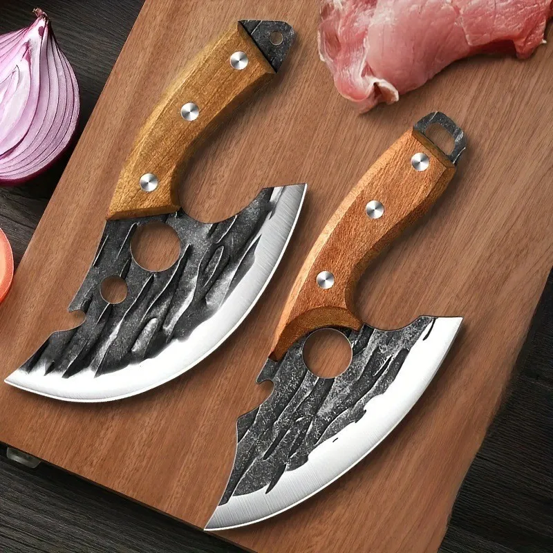 Kitchen Knife Handmade Forged Butcher Knife Professional Household Chef Cook Knife Boning Knives Meat Cleaver Vegetables Cutter