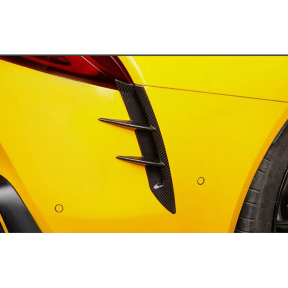 for Toyota SUPRA A90 A91 2019-2024 Real  Real Real carbon fiber Rear Bumper Fins Vent Trim FRP Rear Bumper Spoiler Canards - view 3