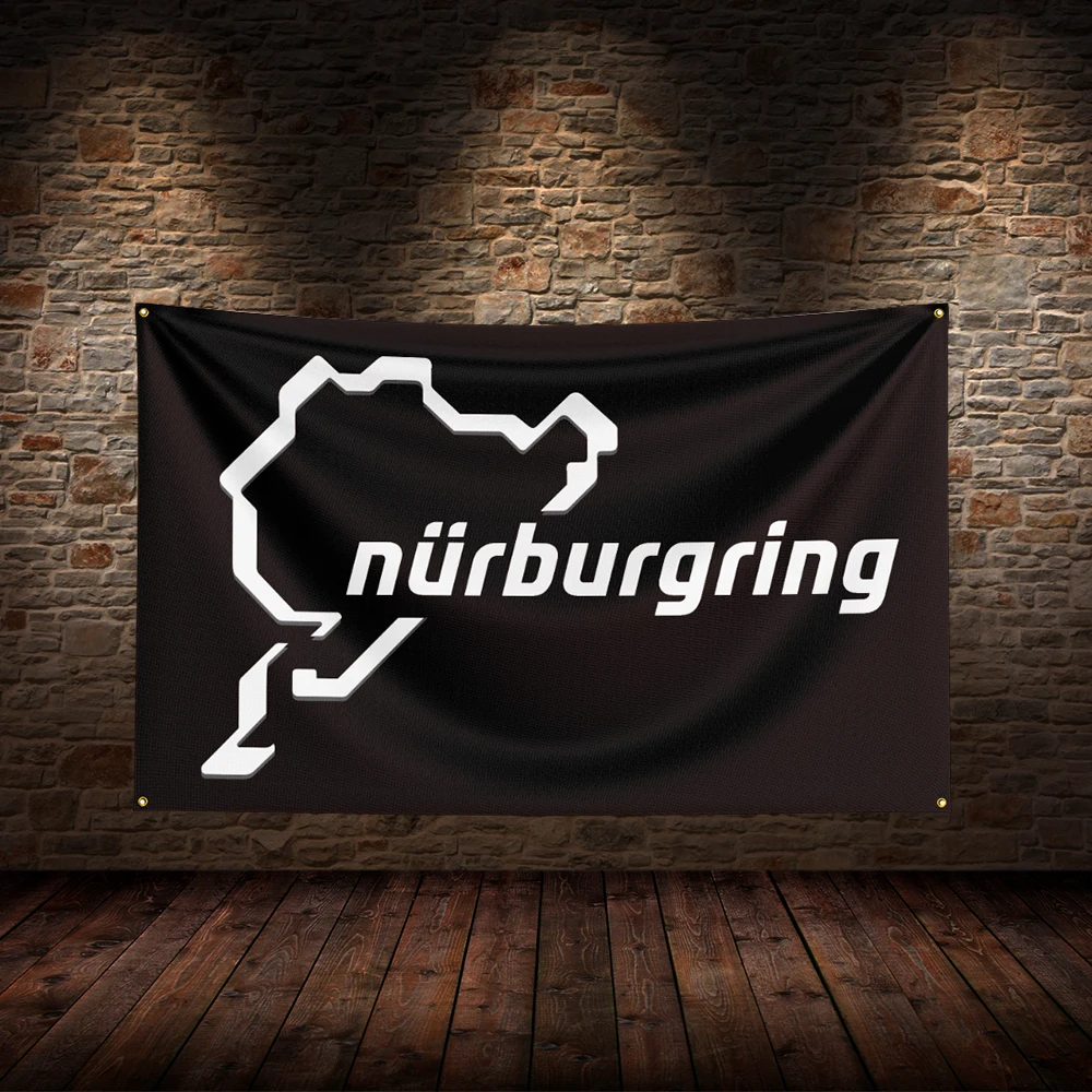 3x5 Ft N-Nurburgrings  Flag Polyester Printed Car Flags for Room Garage Decor