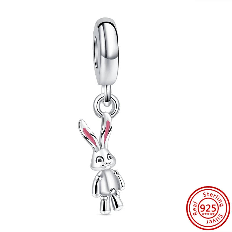 925 Sterling Silber Original Tier-Anhänger (Schildkröte, Wal, Vogel) DIY Charm Armband Zubehör Perle Frauen Überraschungs-Schmuckgeschenk