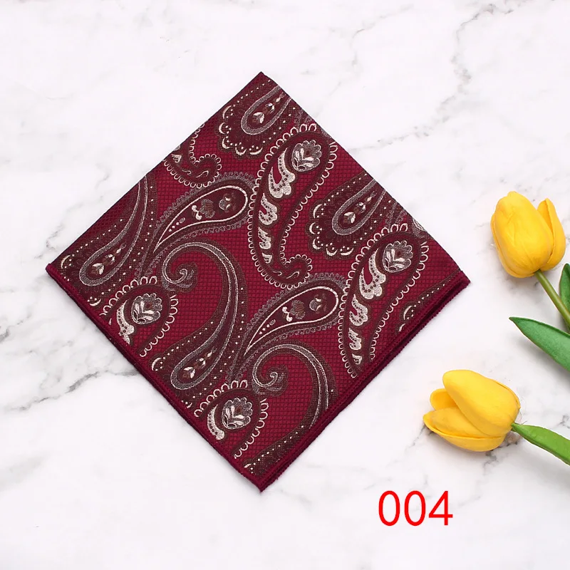 2pcs Men's Business Suit Pocket Towel Pattern Wedding Chest Towel Handkerchief Banquet Small Square Accessories