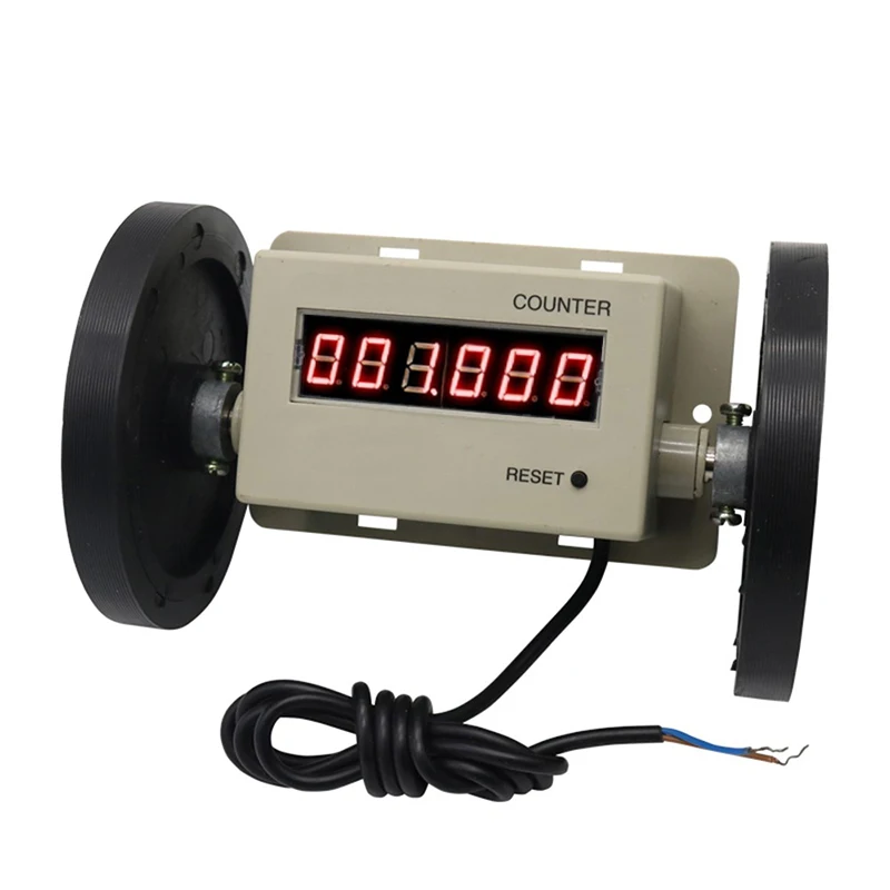 0.01-999999m meter counter DC12V 24V AC36V 110V 220V 380V Rolling type digital meter counter length counter with reset function