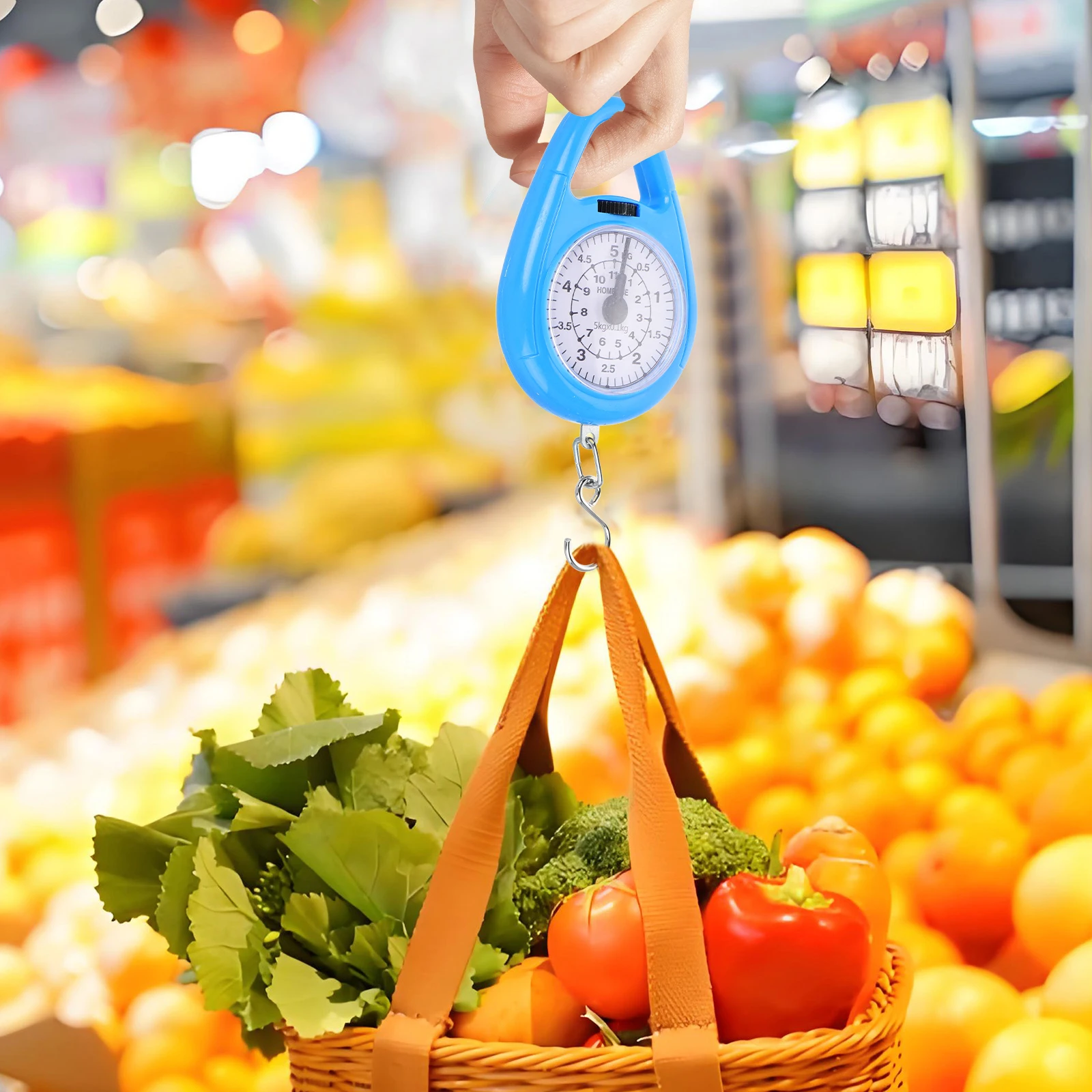 

Spring Mini Hanging Scale Portable Luggage Weight Scale For Travel Outdoor Compact Bright Color