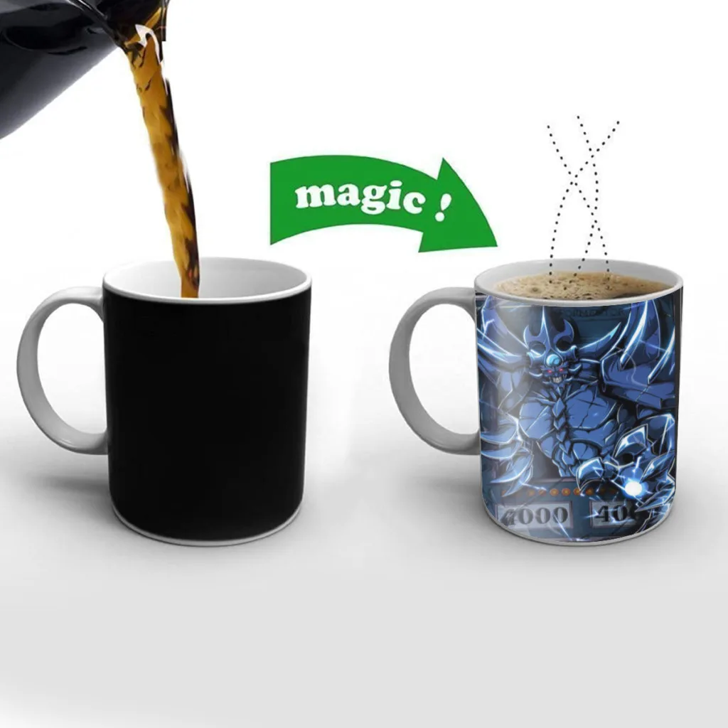 

Manga-Yu-Gi-Oh-Anime-Free shipping Mug Changing Color Ceramic Coffee Mugs Magic Tea Cup Best Gift