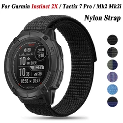 Elastic Nylon Wrist Band sfor Garmin Instinct 2X Solar Tactix Delta Tactix 7 Pro Watch 22/26mm Bracelet for Forerunner 935 945