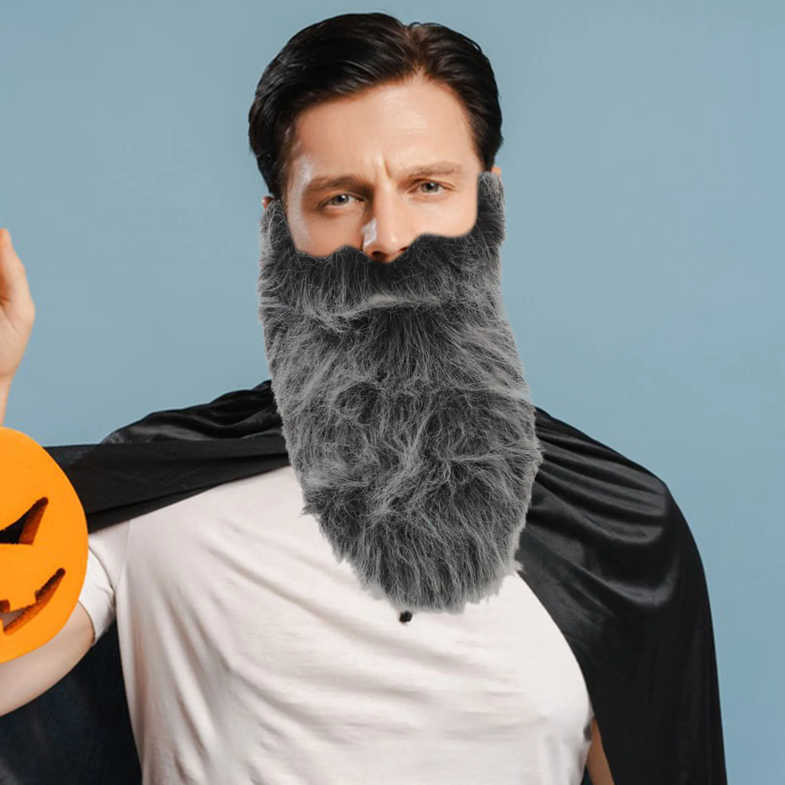 

4Pcs Realistic Fake Beard and Mustache Set for Men Women Kids Entertainment Costume Facial Hair Props Brown Novelty Party