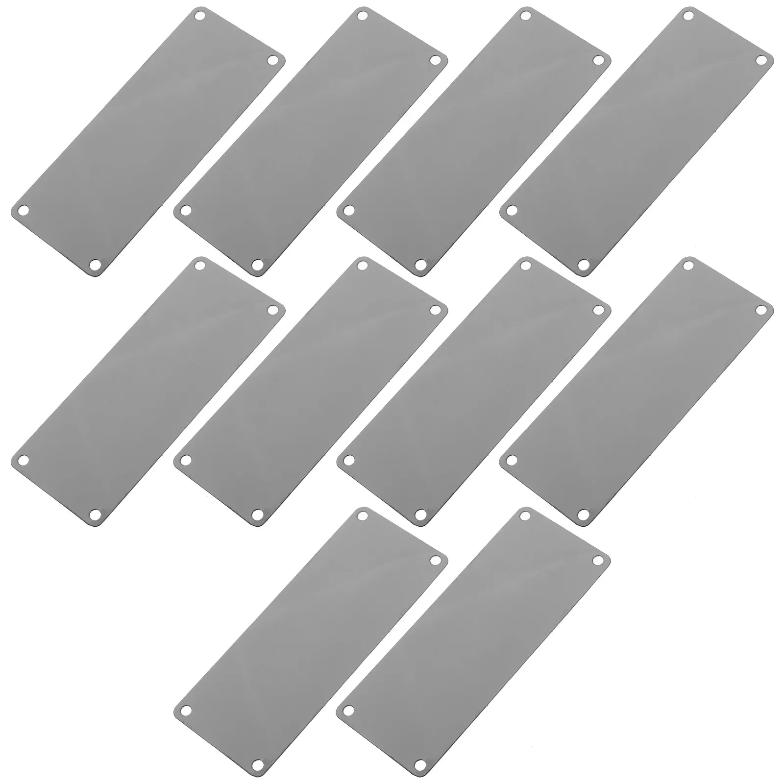 

10 шт. заготовок металлических табличек из нержавеющей стали с предварительно просверленными отверстиями для самостоятельной гравировки, именных табличек, дверных табличек, художественных вывесок
