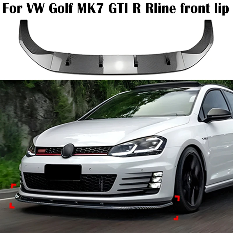 

For Volkswagen VW Golf 7 MK7 GTI R Rline 2013-2016 Car Front Bumper Lip Splitter Diffuser Body Kits Spoiler Bumper Airfoil