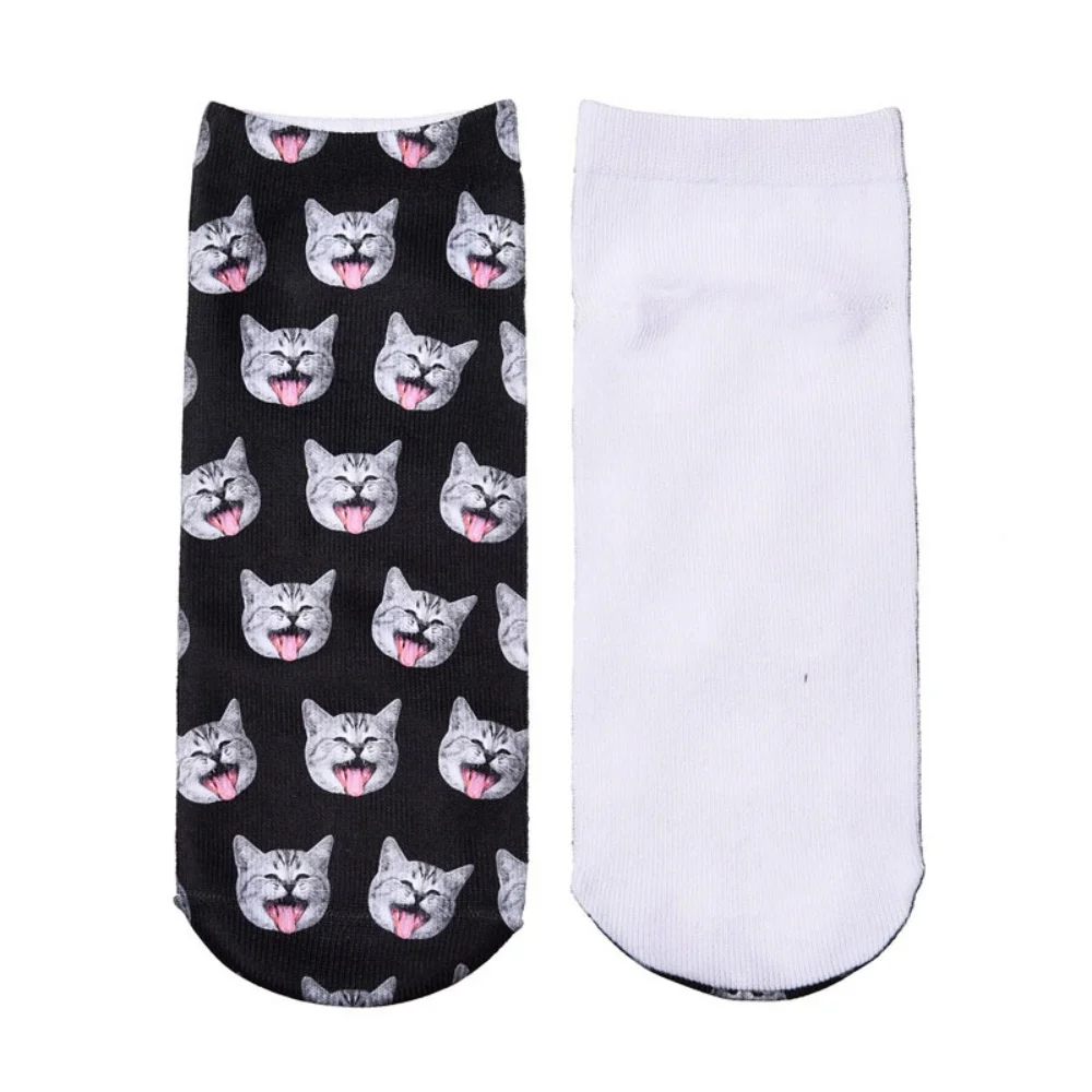 Neue 3D-Druck Tier Mode Tiger Panda Katze Hund Löwe Süßigkeiten Fleisch Kunst Bunte Frauen Lustige Socken Neuheit Geschenk Dropship – Detail 22