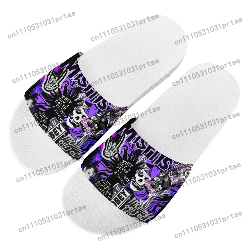 Misfits Skull Skeleton Horror Home Clog Mens Women Youth Boy Girl Sandals Shoes Tang Garden Custom Made Breathable Shoe Beach