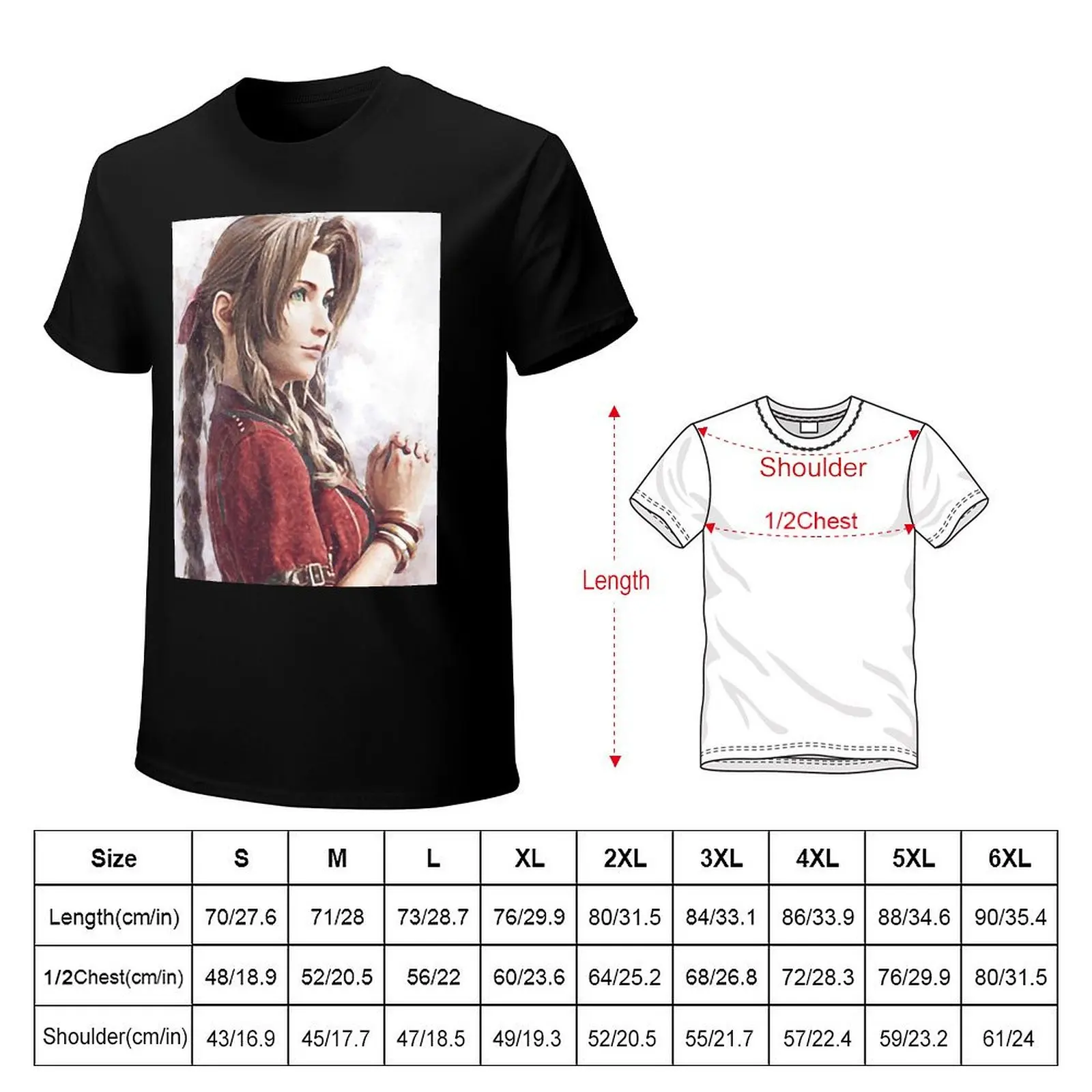 Aerith Beauty T-Shirt Holiday Casual Short Sleeve Top