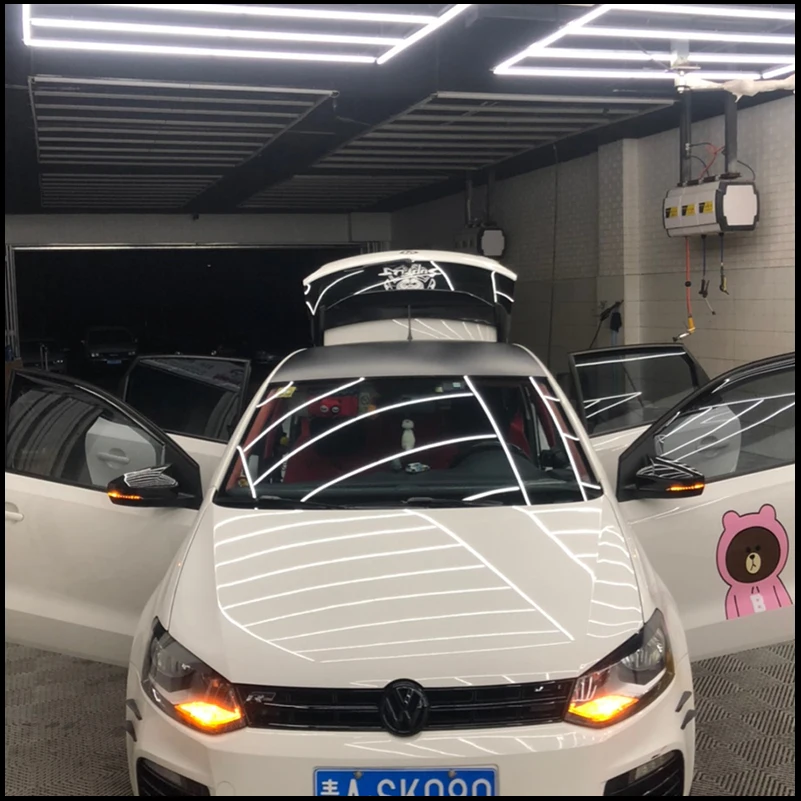 For VW Polo 2010-2016 With Indicator Version Rearview Mirror Cover Sticker Trim Decorative Frame Car Styling Auto Accessories