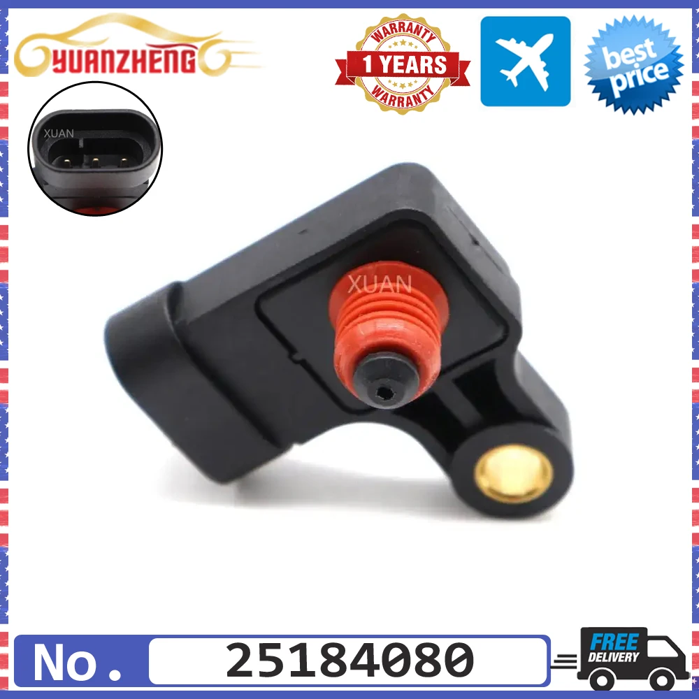 NEW 25184080 MAP Manifold Absolute Pressure Sensor For CHEVROLET LACETTI NUBIRA REZZO DAEWOO Nubira REZZO 1.4 1.6 1.8 2.0