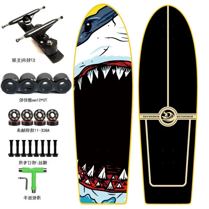 Land Surfskate Board, S7 surfing, carvingowa Longboard, deskorolka, kompletna klonowa deska Cruiser, 34 cale