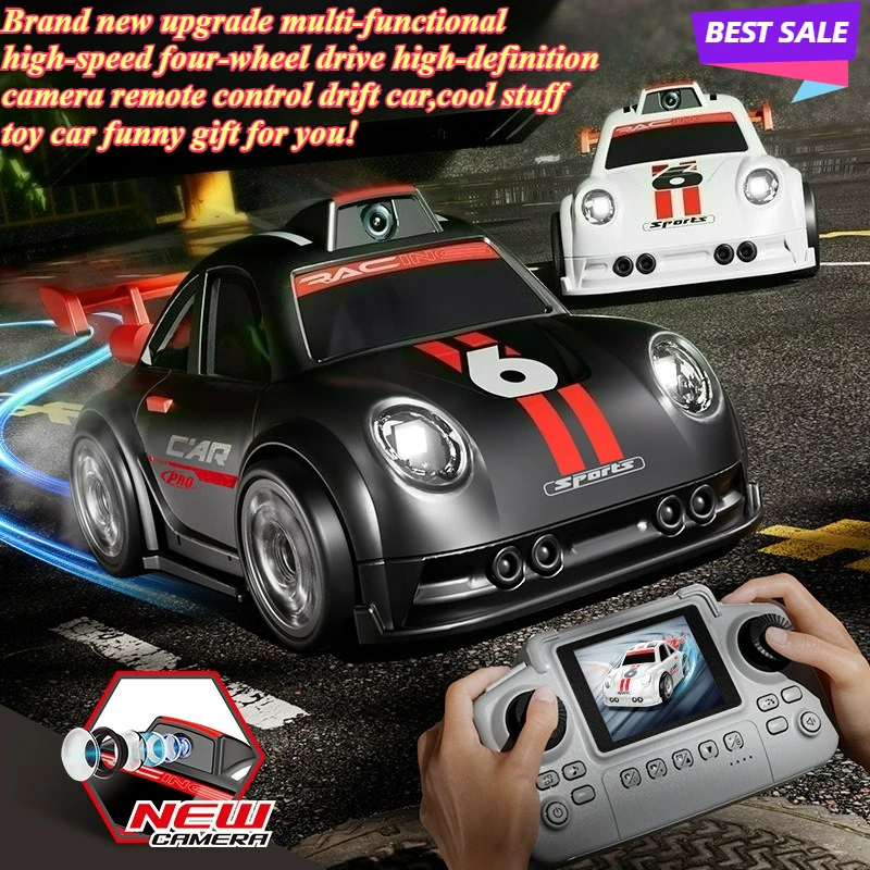 Cool Stuff Toy Car Funny Gift-Kawaii High-speed 4WD Mini Rc Cars,Remote Control Car,Real-time HD Camera Rc Truck,Toys for Kids