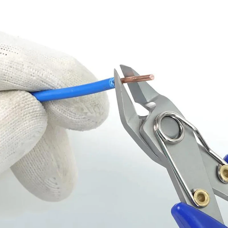 Alicates diagonales de corte de alta precisión, 5 ", RL-0001, cortador de Cable de alambre, herramientas manuales de reparación electrónica de alta dureza