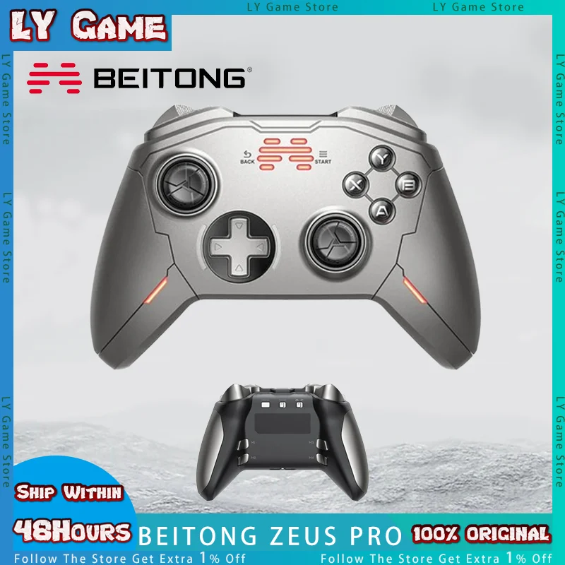 

Betop Beitong Zeus Pro Gamepad Wireless Bluetooth Game Controller For NS/Steam/Pc/Tv/Car Gaming Handle Gamepads Customized