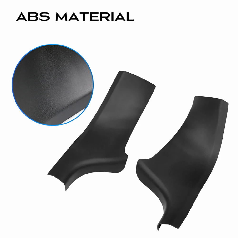 2pcs Rear Door Sill Guards For Tesla Model Y ABS Inner Protector Plate Cover Trim Car Anti-Dirty Bumper Welcome Pedal Kick Pad