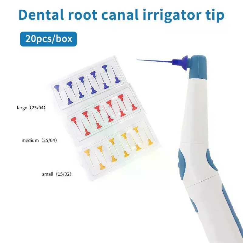 20Pcs Endo Activator Wireless Ultrasonic Washing Tooth Tip Dental Sonic Irrigator Tips Yellow/Blue/Red Clean