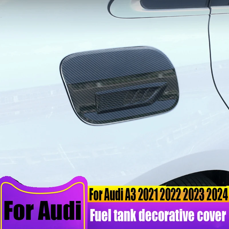 

For Audi A3 2021 2022 2023 2024 fuel tank decorative cover car exterior decoration products ABS material