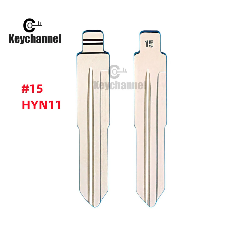 10 ชิ้น/ล็อตเปล่าพลิก # 15 KD Remote Key Blade สําหรับ Hyundai สําหรับ Kia Suzuki สําหรับรถจี๊ปสําหรับ Chevrolet สําหรับ Great Wall H3 H5 HYN11