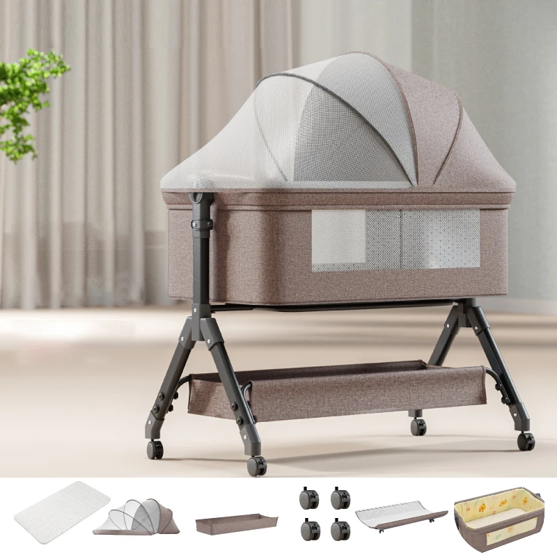 

Baby Bassinet,Baby Cradle,Baby Rocking Bed,Baby Rocking Bed,Mesh Sided Bassinet,Foldable Baby Bed,Bed for newborn baby,sleeping
