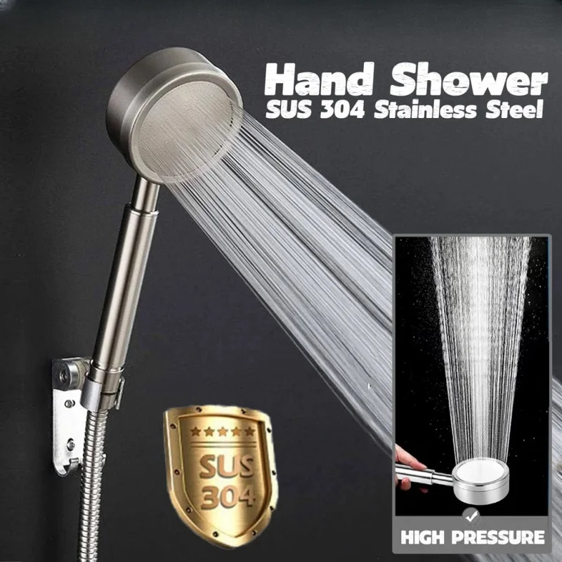 

Новинка насадка для душа из нержавеющей стали 304 насадка для душа высокого давления с эффектом потертости ручная насадка для душа для ванной экономия воды под давлением дождевая насадка для душа