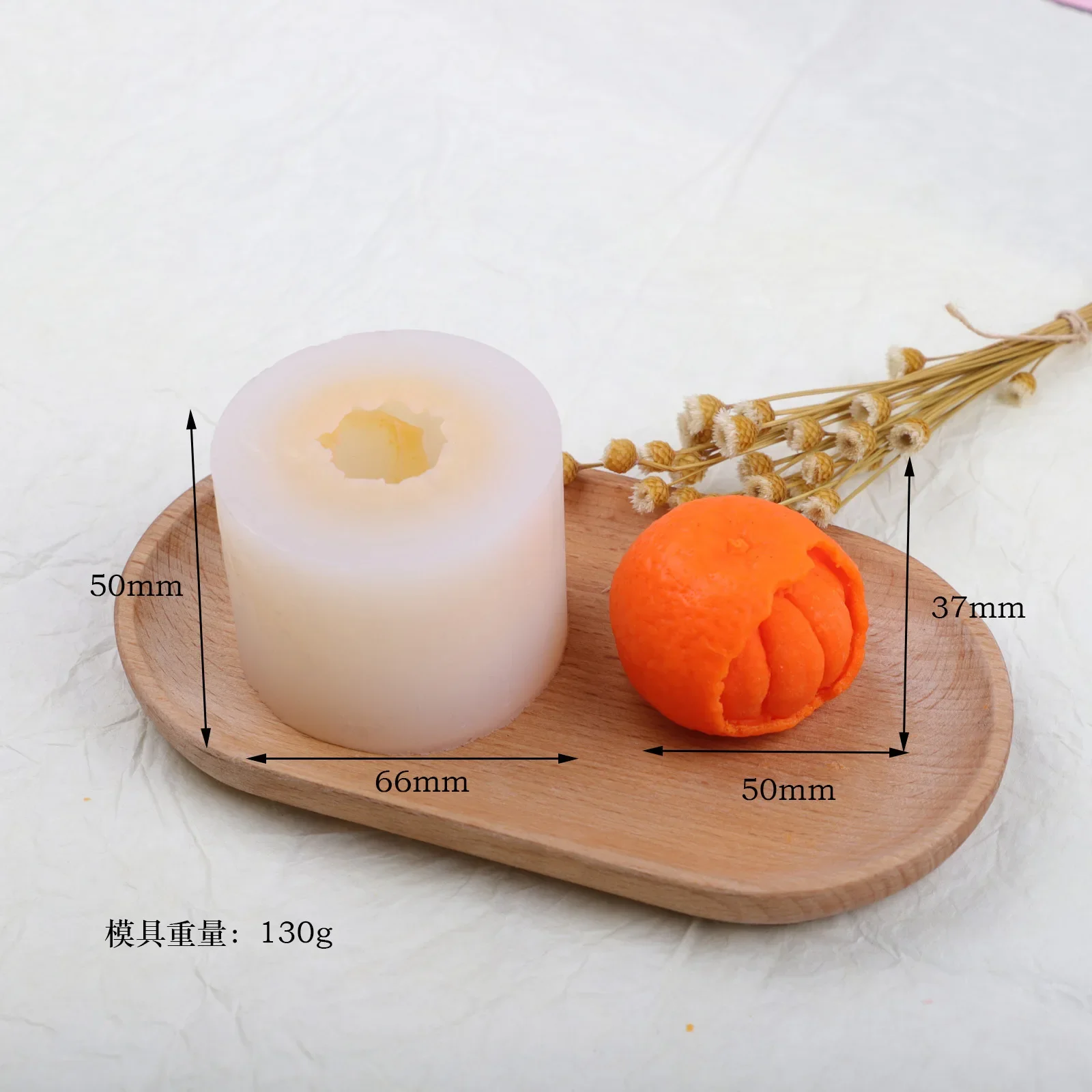 Nuevo molde de decoración de cera de taza en forma de mandarina, molde de aromaterapia hecho a mano DIY, molde de pastel de silicona, formas de