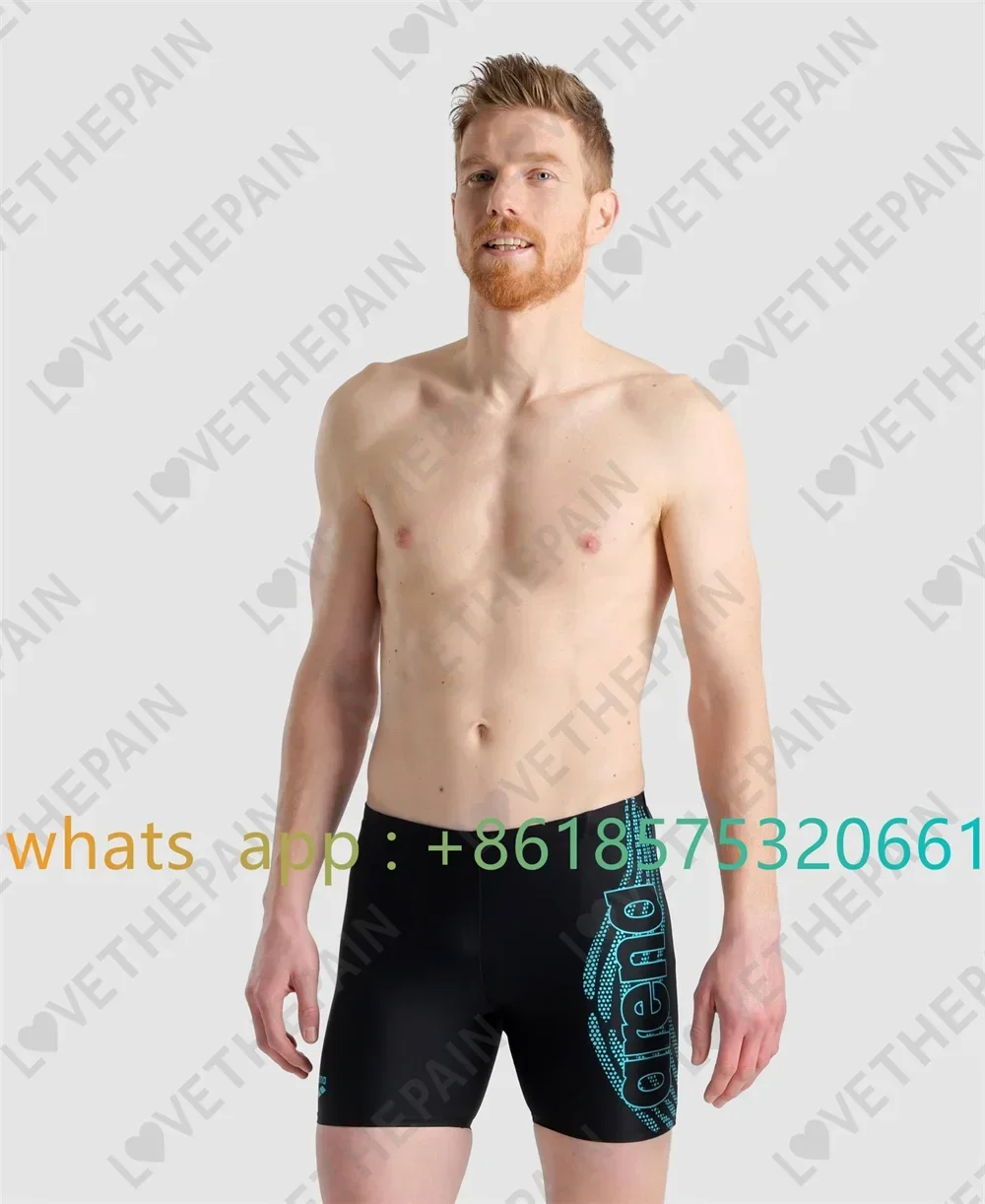 Men's Swimming Surf Shorts Swimsuit Swim Trunks Professional Summer Beach Tights Shorts Quick Dry Surf Swimming Sports Swimsuit