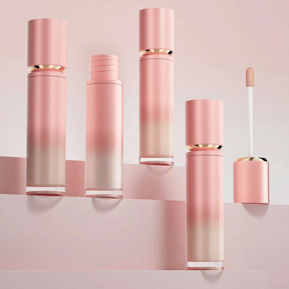 Correttore liquido con etichetta privata a 30 colori Logo personalizzato Bottiglia rosa sfumata Controllo olio Schiarente Trucco viso umido naturale Vegan