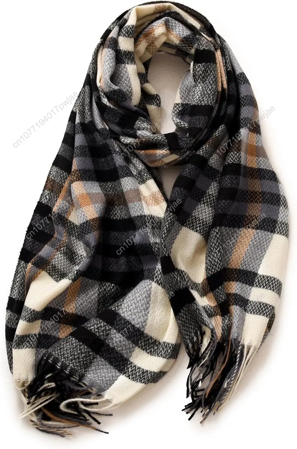 

Scarf for Women Winter Fall Cashmere Feel Multicolor Plaid Scarves Fashion Long Shawls Checked Neck Wraps Soft Warm