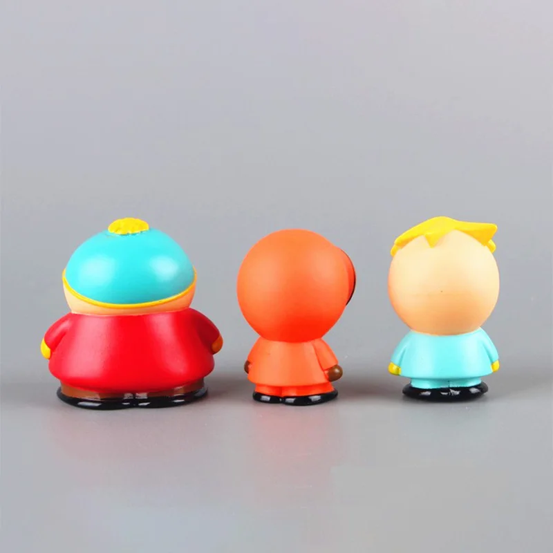 5 stks/set South Park Anime Figuur De Stok van Waarheid Kenny McCormick Stan Marsh Leuke Mooie Poppen Amerikaanse Band Ornamenten