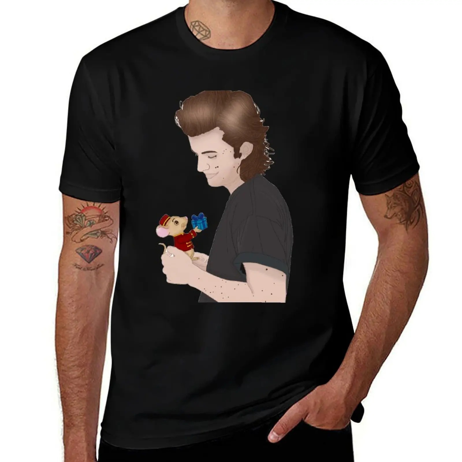 

Mr. Nibbs & the Musician – A Whimsical Moment T-Shirt shirts graphic tee basketball graphic tees designer t shirt men