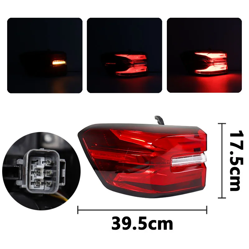 Car Rear Outside Inside Tail Light Warning Brake Lamp Turn Signal For SAIC Roewe RX8 Taillights Foglight Auto Accessories New