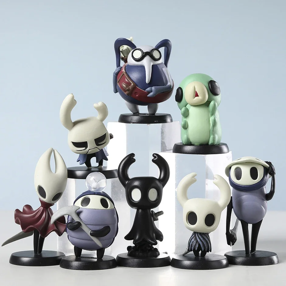 6-8cm Hollow Knight Hornet Knight Zote Grub Quirrel Cornifer Myla Shade Collectable Creative Figures Brinquedos