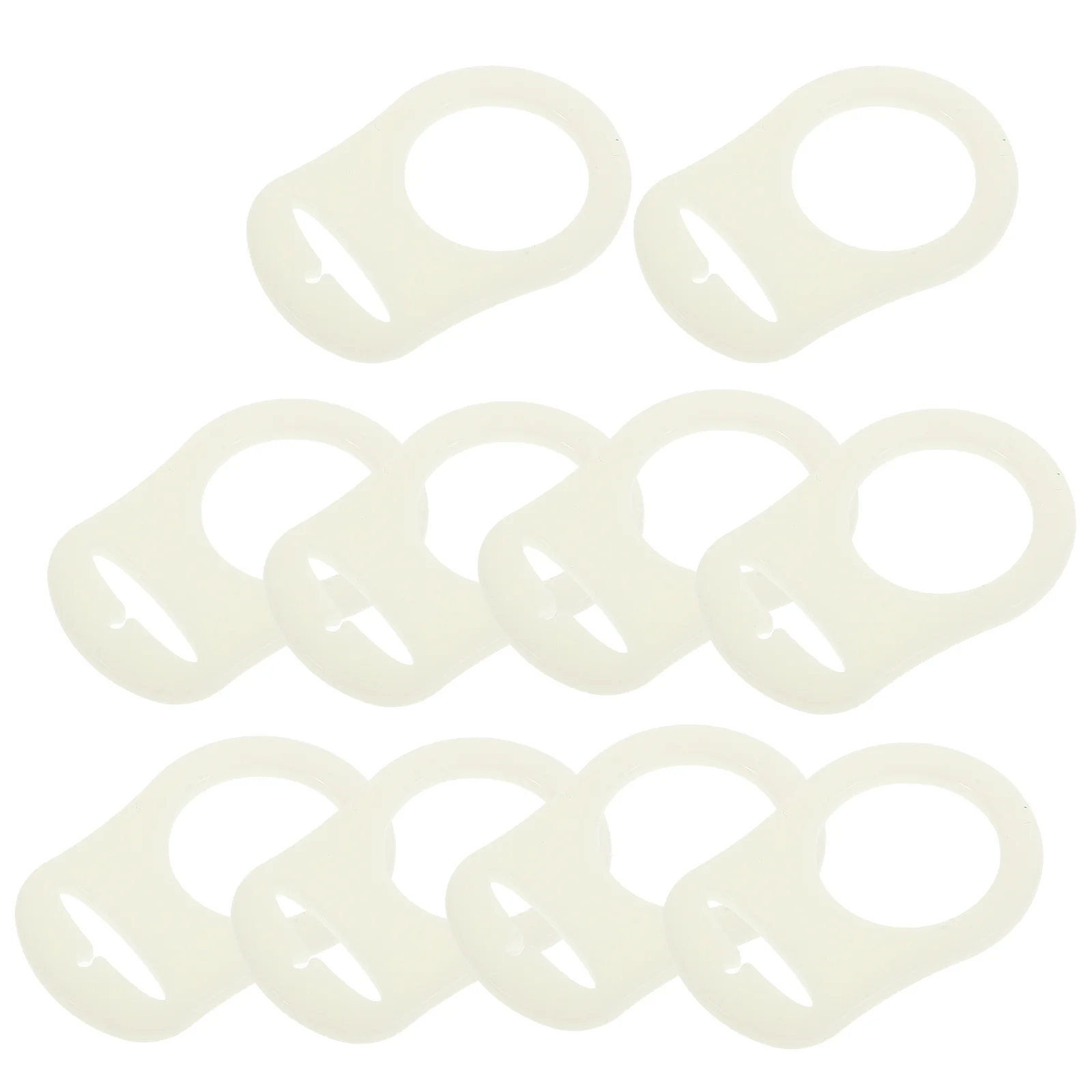 

10 шт. мягких силиконовых держателей для пустышек, переходные кольца, обезболивающие при прорезывании зубов, противоскользящие уплотнители для бутылочек, прочные и надежные